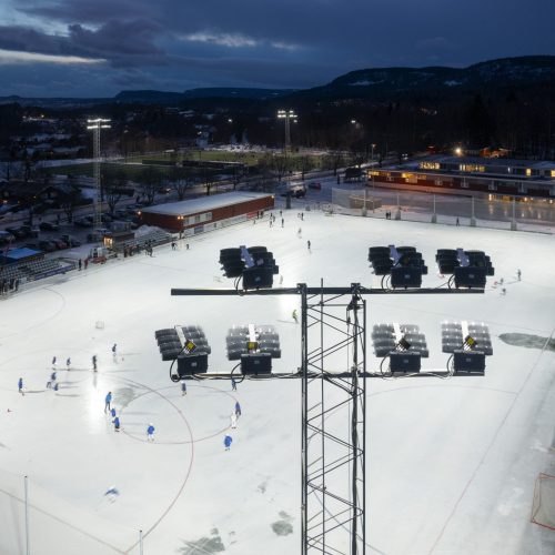 Bærum, Hoslebanen - idrettsbelysning - 20230209-040