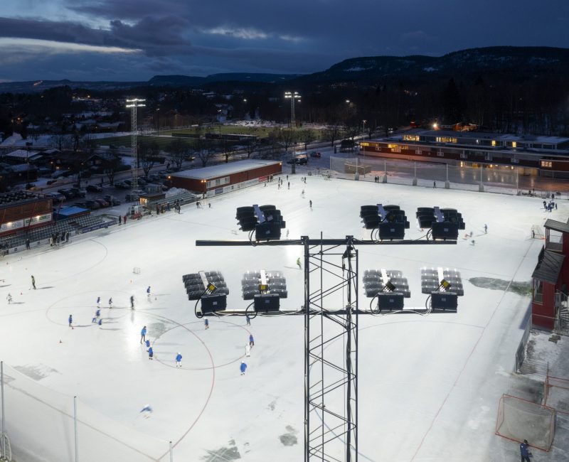 Bærum, Hoslebanen - idrettsbelysning - 20230209-040